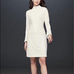 Long sleeve wedding/reception/short formal dress